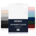 Produktbild: Spannbetttlaken 120x200 cm - Hoher Steg bis 35 cm - 100% Mikrofaser - Weiß - ...