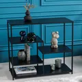 Produktbild: Regal DURA STEEL - 90cm - schwarz - Metall - Konsole Metallregal industrial