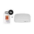 Produktbild: HOMEPILOT Gateway Premium + Heizkörper-Thermostat smart 5er-Set