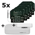 Produktbild: HOMEPILOT Gateway premium + 5x Rollladenaktor smart + Sensor + Sonnensensor