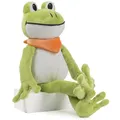 Produktbild: Plüsch Frosch „Quark“ – Schaffer 5733 - Kuscheltier Frosch - weich & flauschig - Stofftier für Babys & Kinder ab 0 Jahren – waschbar - Größe L - 34 cm - grün-weiß