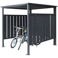 Produktbild: Ambia Garden Fahrradgarage, Anthrazit, Metall, 180x210x200 cm, Aufbewahrung & Schutzhüllen, Geräteschuppen