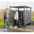 Produktbild: Westmann Metall Fahrradgarage & Raucherunterstand | Anthrazit | 203x180x210 cm - Anthrazit