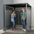 Produktbild: Westmann - Metall Fahrradunterstand, Raucherunterstand, Fahrrad-carport, Anthrazit, 180 X 200 Cm X 210 Cm (l X B X H)