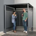 Produktbild: Westmann - Metall Fahrradunterstand, Raucherunterstand, Fahrrad-carport, Anthrazit, 180 X 200 Cm X 210 Cm (l X B X H)