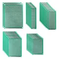 Produktbild: BerryBase 32er Lochrasterplatte Kit mit 5 verschiedenen Größe, 32 doppelseitige PCB Board Prototype Lochrasterplatine Kit für DIY Löten und Elektronisches Projekt, Kompatibel mit Arduino Kits