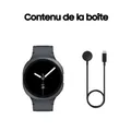 Produktbild: Samsung Galaxy Watch8 Smartwatch 44mm Bluetooth-Graphit 50m Wasserfest