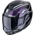 Produktbild: Scorpion EXO-Tech Evo Furio, Modularhelm - Schwarz/Lila/Grün - XL