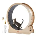 Produktbild: VEVOR Katzenlaufrad, 1100 mm, Katzenlaufband, mit abnehmbarem Laufband, Katzen-Teaser zum Laufen, Gehen, Training, geeignet für die meisten Katzen