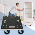 Produktbild: ECD Germany Transportroller PP-Räder Rollbrett, 35x50 cm, bis 800 kg Siebdruckplatte, für Umzug Möbel-Transport