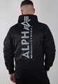 Produktbild: ALPHA INDUSTRIES Herren MA-1 ZH Back Print Bomberjacke, Black/Reflective, S