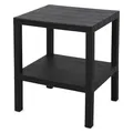 Produktbild: Spetebo Kunststoff Beistelltisch klein in anthrazit mit 2 Ablagen - 45 x 38 cm - Standregal rechteckig mit 2 Ebenen