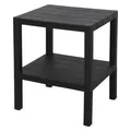 Produktbild: Kunststoff Beistelltisch anthrazit - 45 x 38 cm - Couch Tisch Deko Regal klein