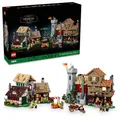 Produktbild: LEGO Icons Mittelalterlicher Stadtplatz-Bauset für Erwachsene – Büro- oder Regaldekoration für Männer und Frauen, ab 18 Jahren – mit 8 mittelalterlichen Minifiguren – Geschenk für Geburtstage – 10332