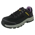 Produktbild: Damen Caterpillar Schwarz/Lila Schnürer Sicherheitsschuh - Elmore St