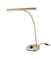 Produktbild: K&M 12298 LED-Pianoleuchte Gold - 30 cm Lampenschirm - 12 dimmbare LEDs - mit Schwanenhals, 2500 Lux Helligkeit