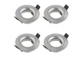 Produktbild: SEBSON Einbaurahmen Einbaustrahler inkl. GU10 Fassung, Lochdurchmesser 65mm, flach 24mm, 4er Set, inkl. GU10 Fassung (ohne Leuchtmittel), Aluminium Gehäuse