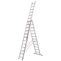Produktbild: Allzweckleiter, 3-tlg., 3x14 Sprossen,Leiterl. 9720 mm, als Stehleiter 6530 mm