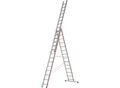 Produktbild: HYMER Alu-Mehrzweckleiter, Profi-Ausführung, 3 x 14 Sprossen, max. Arbeitshöhe 10,34 m