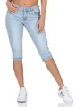 Produktbild: Hailys Damen Capri Jeans Shorts Slim Je44mmi knielange Jeanshose QI-PO2206042 LBlue M