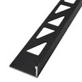 Produktbild: Dalsys Fliesenschiene Winkelprofil Aluminium (eloxiert) Schwarz 2m x 12,5mm, Fliesenprofil
