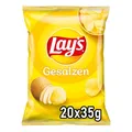 Produktbild: Lays Gesalzen - Knusprig gesalzene Kartoffelchips für eine gelungene Party - 20 x 35g