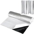 Produktbild: RECAMBO Alubutyl Dämmmatte - Höchste Schalldämmung: Reduziert Straßenlärm, Vibrationen, Rasseln - Selbstklebendes Anti Dröhn & Bitumen-Ersatz - 2 Rollen je 50cm x 400cm insgesamt 4m² Sparpaket