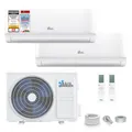 Produktbild: Kältebringer Multisplit Klimaanlage 2 Innengeräte - 18000 BTU - 5,3 kW - Inverter Klimagerät mit Heizfunktion, WiFi und App - sehr leise & energiesparend - Kühlen, Heizen, Lüften, Entfeuchten