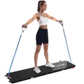 Produktbild: AsVIVA Fitness-Board FB1 30 in 1 klappbar - Liegestütz Griffe, Push-up Trainingsgerät, Muskelaufbau Inkl. Widerstandsbänder, Fitness Set fürs Heimtraining - Balance Board