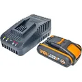 Produktbild: WORX WA3601, Batterie- & Ladegerät-Set, Lithium-Ion (Li-Ion), 2 Ah, 20 V, WORX, 1 Stück(e) - Schwarz