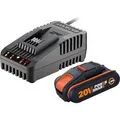 Produktbild: Worx 20V 2Ah Set Akku und Ladegerät WA3601