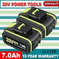Produktbild: 2x 7,0Ah 20V MAX 7000mAh Ersatzakku Für Worx Akku WA3553 WA3556 WA3551 WA3639 DE