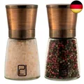 Produktbild: Premium Salz- und Pfeffermühle-Set - Beste kupferfarbige Edelstahl-Mühle, H