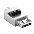 Produktbild: USB 2.0 Lötfreier Adapter Metallgehäuse USB 2.0 Klemmenblock Datenanschluss8540