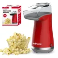 Produktbild: Edihome, Popcornmaschine, Popkornmaschinene, Elektrischer Popcorn Maker, 1200 W, Inklusive Dosierlöffel, Popkorn fertig in 2 Minuten, Heimkino, Series (Rot)