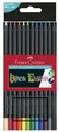 Produktbild: 12 FABER-CASTELL Dreikant-Buntstifte Black Edition, 12er Etui