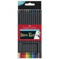 Produktbild: FABER-CASTELL Dreikant-Buntstifte Black Edition, 12er Etui