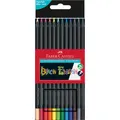 Produktbild: FABER-CASTELL Black Edition Buntstifte farbsortiert, 12 St.