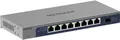 Produktbild: NETGEAR GS108X - Switch - unmanaged - 8 x 10/100/1000 + 1 x 10 Gb Ethernet SFP+ (Uplink) - Desktop, wandmontierbar (GS108X-100EUS)