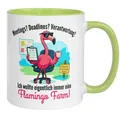 Produktbild: Flamingo Tasse Geschenk Büro | Ich wollte eigentlich immer eine Flamingo Farm | Lustige Tasse mit Spruch | Geschenkidee Abschied Geburtstag Chefin Kollegin Freundin Arbeitskollegin