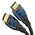 Produktbild: KabelDirekt – 10K & 8K HDMI Kabel, HDMI 2.1 b – 3m, erhältlich in 0,5-5m – Zertifiziert, in Deutschland entwickelt (Ultra High Speed Kabel für PC, PS5, Xbox, Monitor und TV – schwarz-blau)