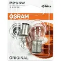 Produktbild: Osram - Blister 2 Grundmetalllampe Für Pkw 25/6w Bay15d A7528bli2