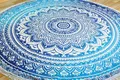 Produktbild: Guru-Shop Tagesdecke Rundes indisches Mandala Tuch, Boho Tagesdecke,..