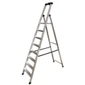 Produktbild: Stufen Stehleiter Krause Solido Aluminium 8 Stufen robuste Aluminium-Stehleiter für den universellen Einsatz 126672