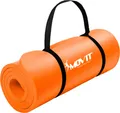 Produktbild: MOVIT Gymnastikmatte Pilates, Gymnastik, Yoga, Matte - hautfreundlich und , Yogamatte für Zuhause oder Unterwegs - 183x60x1,0cm, Orange