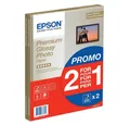 Produktbild: Epson Drucker- und Kopierpapier Epson C13S042169 Premium Glossy Photo Paper A 4, 2x 15 Bl., 255 g