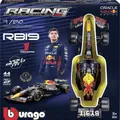 Produktbild: Bburago F1 KIT RedBull RB19 mit Helm, #1 Verstappen 1:24 Modellauto