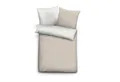 Produktbild: Biberna Bettwäsche Biberna Melange Flanell-Wendebettwäsche, Größe 155x220 cm, kitt, Melange-Flanell