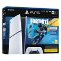 Produktbild: Sony PlayStation 5 Slim Konsole + Fortnite Blühendes Chaos - Schwarz/Weiß