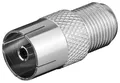 Produktbild: Goobay Goobay F-Adapter: F-Buchse > Koax-Buchse - Adapter-Stecker aus Zink USB-Kabel